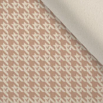 Strečový samet kohoutí stopa kolibřík béžová