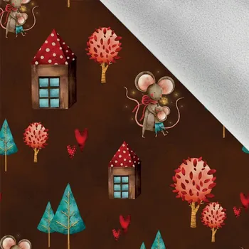 Softshell zimný země myšek na hnědé