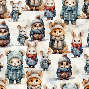 Fleece 220 g pohádková zvířátka