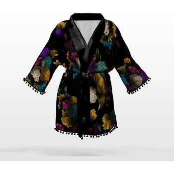 Panel se střihem M šifon/silky kimono melancholie
