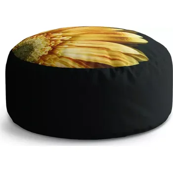 Taburet Sablio Taburet Circle žlutá gerbera: 38x48 cm