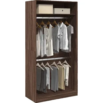 Příborník a kredenc zahrada-XL Šatní skříň hnědý dub 100 x 50 x 200 cm kompozitní dřevo 3307807