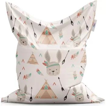 Sedací pytel Sablio Sedací vak Classic Zajíček indián - 150x100 cm