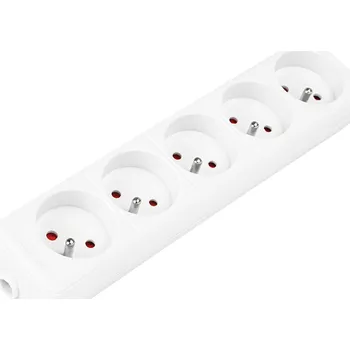 Napájecí kabel Prodlužovací kabel s 5 zásuvkami a uzemněním