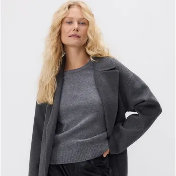 Dámský svetr Reserved - Vlněný svetr - středně šedá - 604FW-85M - 604FW-85M-L