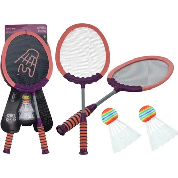 Modelovací hmota LEAN Toys Sada 2 badmintonových raket, 2 badmintonových míčků, růžové