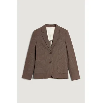 Dámské sako SAKO GANT SLIM PIQUE BLAZER DEEP BROWN