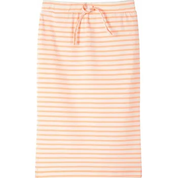Dívčí sukně VidaXL Dětská, jednoduchá sukně s proužky, neonově oranžová, velikost 140