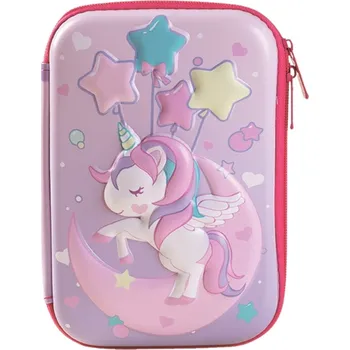 Penál Camerazar Růžový skládací penál s jednorožcem