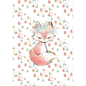 Látka funkční teplákovina PANEL L 40x60 indiana girl - liška