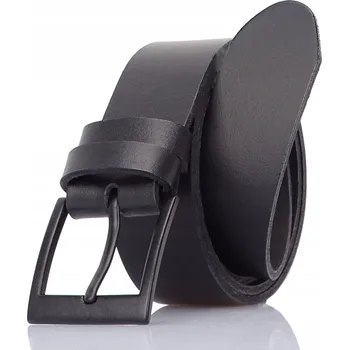 Opasek ČERNÝ KOŽENÝ OPASEK KE KALHOTÁM ŠORTEK ŠIROKÝ PAS SILNÁ KŮŽE ARIUS