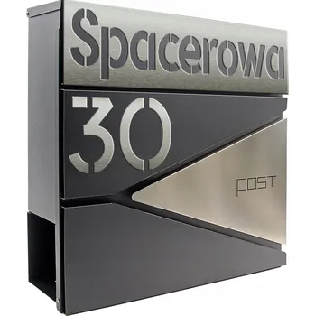 Poštovní schránka Poštovní schránka, vkládací Poštovní schránka , držák na noviny, nerezová ocel adresa, číslo popisné, CNC