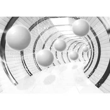 Fototapeta Fototapeta 3D Koule Tunel Optický Efekt Obývací Pokoj 368x254