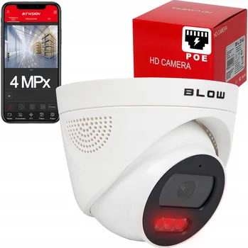 Bezpečnostní kamera IP KAMERA POE 4MPx 4MP INTERIÉROVÁ BLOW DETEKCE 20m IR 2.8mm + AUDIO ONVIF
