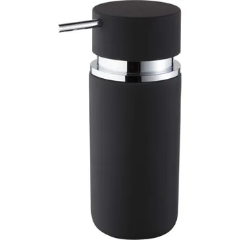 Ruční dávkovač mýdla stojací Bisk 300 ml černý, stříbrný