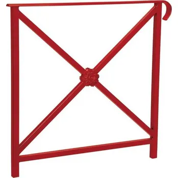 Zábradlí Procity Zábradlí Héritage, délka 800 mm, jedno madlo, jednoduchý kříž s růžicí, barva vínová RAL3004