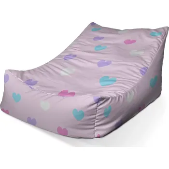 Sedací pytel Sablio Sedací vak Lounge Srdce vedle srdce - 80 x 95 x 50 cm