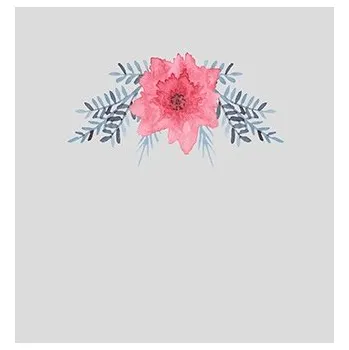 Látka kočárkovina PANEL C 40x50 red bouquet small