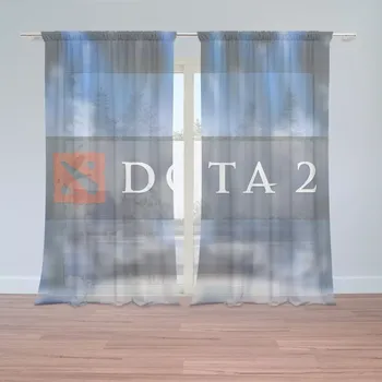 Záclona Sablio Záclony DOTA 2 Modrá: 2ks 150x250cm