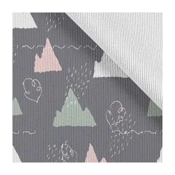 Funkční žebrovaný patent metráž barevné hory