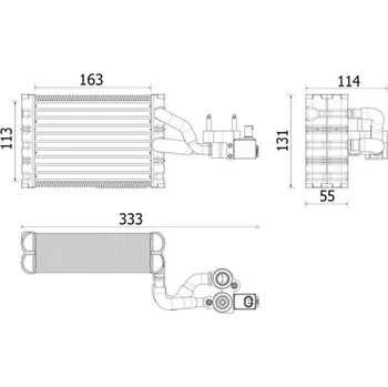 Výparník klimatizace Výparník, klimatizace MAHLE AE 162 000P