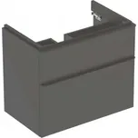 GEBERIT - Smyle Square Umyvadlová skříňka, 73x47x62 cm, 2 zásuvky, lávová 500.353.JK.1