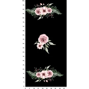 Panel na fusak z kočárkoviny 50x100 v zahradě - černá "B"