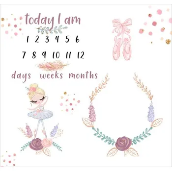 Imitace bavlněného plátna PANEL 120x120- milníková deka balerína bílá