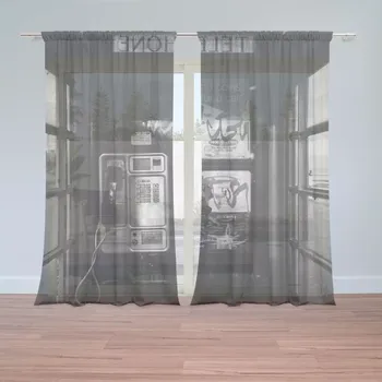 Záclona Sablio Záclony Telefonní budka: 2ks 150x250cm