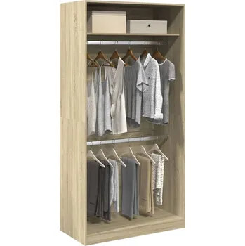 Příborník a kredenc zahrada-XL Šatní skříň dub sonoma 100 x 50 x 200 cm dřevotříska 3307803