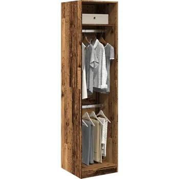Příborník a kredenc zahrada-XL Šatní skříň old wood 50 x 50 x 200 cm kompozitní dřevo 3307790