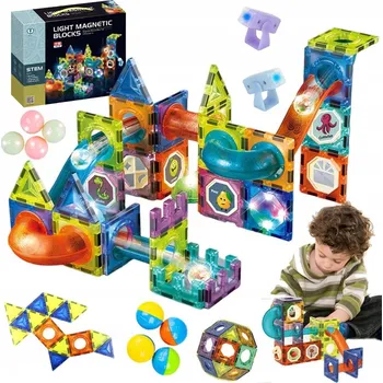 ostatní stavebnice Stavebnice Ikonka Magic magnetic blocks 75