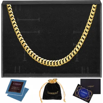 Řetízek ZLATÝ ŘETÍZEK PÁNSKÝ 585 PANCR 50 cm PLNÝ KOVANÝ ITALSKÝ 3,2 mm STŘÍBRO 925