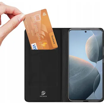 Pouzdro na mobilní telefon Flipové pouzdro Dux Ducis pro Xiaomi Poco X6 Pro 5G / Redmi K70E, černé
