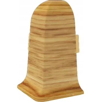 soklová lišta Vnější roh Vilo PVC 4 x 55, délka 10 cm, dub