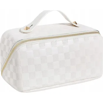 Kosmetická taška EdiBazzar kabelka kufřík syntetická bílá