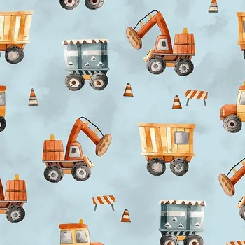 Fleece 240g nákladní auta a bagry