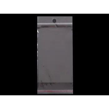 Obalový materiál PP sáček s lepicí klopou 7x10 cm, barva transparent