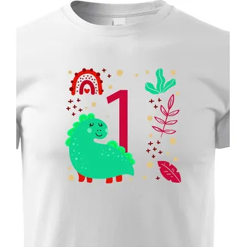 Chlapecké tričko Dětské triko s volitelným věkem dinosaurus, Barva Bílá, Velikost 158 cm/12 roků, Canvas Dětské tričko Bezvatriko.cz 3063