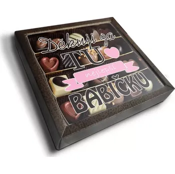 Cukrovinka Sablio Pralinky Děkuji za tu nejlepší babičku - 20 ks pralinek