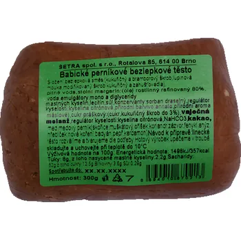 Pečivo Šetra Bezlepkové Perníkové těsto 300g