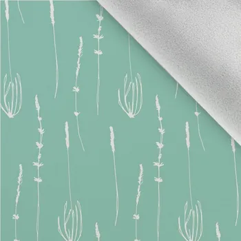 Látka softshell zimní botanica tmavá máta