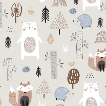 Funkční hladký náplet metráž petrol forest béžový