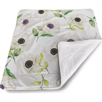 deka Sablio Deka pro miminko Bílé sasanky - 90x120 cm