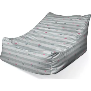 Sedací pytel Sablio Sedací vak Lounge Tečky a pruhy - 80 x 95 x 50 cm