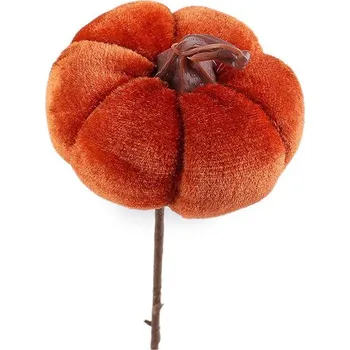 Zápich sametová dýně - 2 oranžová tmavá