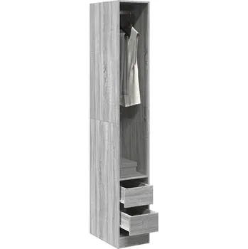 Příborník a kredenc zahrada-XL Šatní skříň šedá sonoma 30 x 50 x 200 cm kompozitní dřevo 3307743