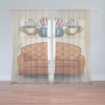Záclona Sablio Záclony Seriál přátelé CENTRAL PERK Gauč: 2ks 150x250cm