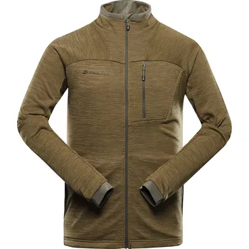 Pánská mikina Pánská outdoorová mikina ALPINE PRO Onnec 3 zelená Velikost: XL