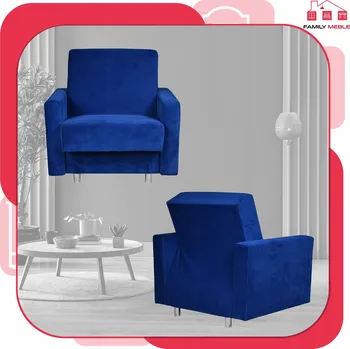 Křeslo Rozkládací křeslo Family Meble modré